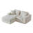 Modular Sectional Loveaeat Cloud Sofa, Boneless Couch With Non Slip Base, Cozy Sleeper Sofa For Customizable Living Spaces, Modern Modular Couch With L-Shape Chaise, Deep Seat & No Assembly-70231588