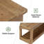 Wood Entryway Bench with Storage