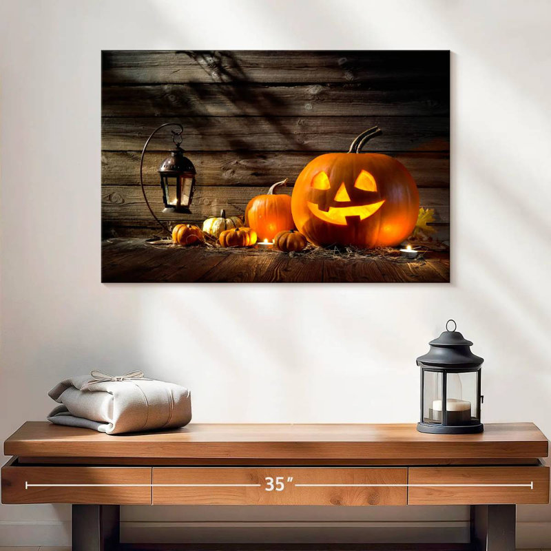 Jack O Lantern souriant, H 20 po x l 30 po