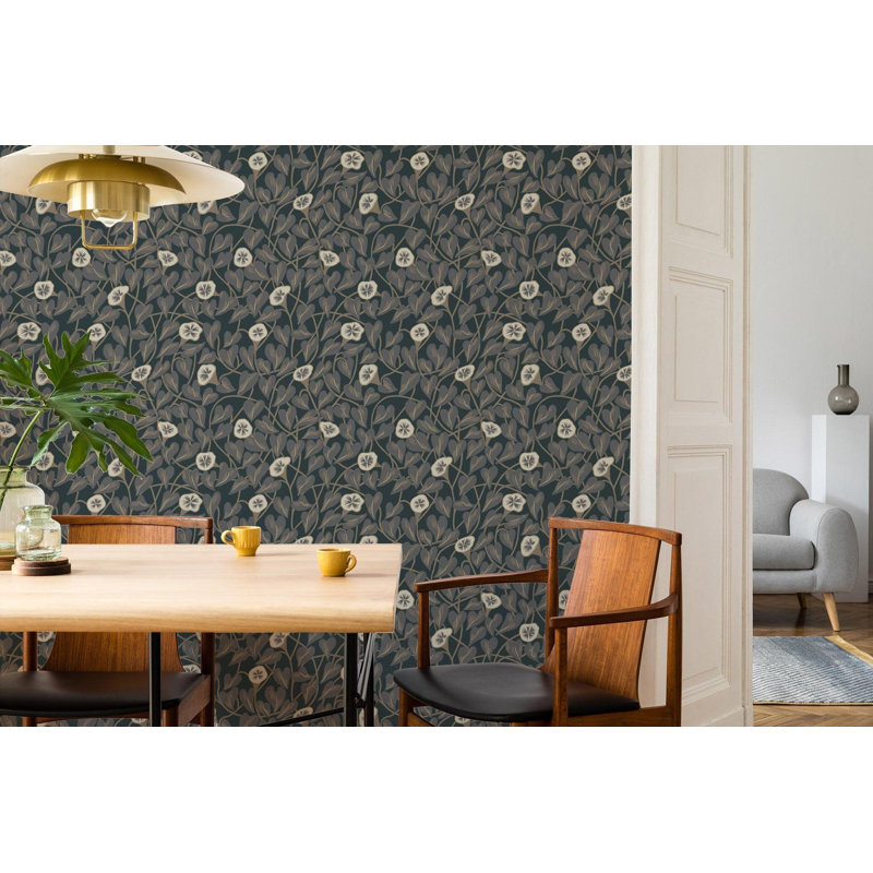 Climbing Vine - Wallpaper, Linen Stone, Peel & Stick, Self-Adhesive