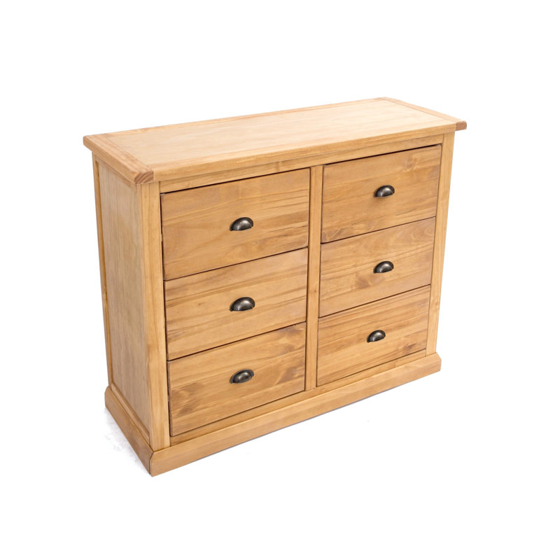 Sarkar 110cm W 6 - Drawer Chest of Drawers