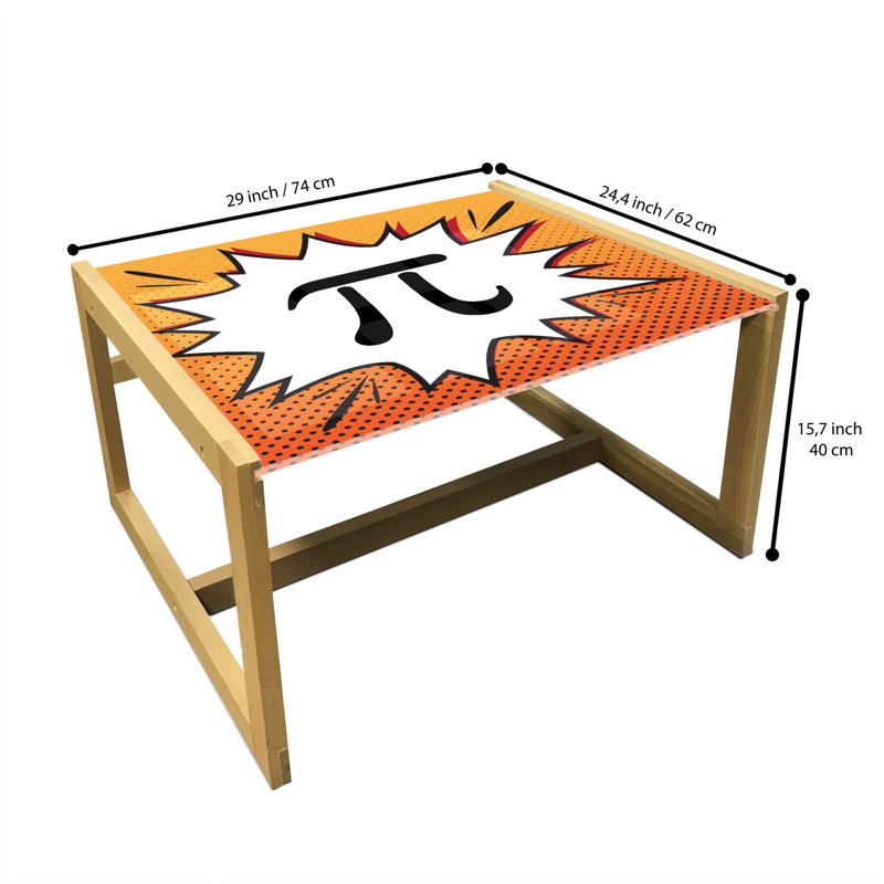 Icie Sled Coffee Table, 40cm H x 74cm W x 62cm D