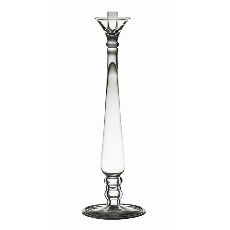 Chandelles en verre Bonaparte, H 28,5 po x l 7 po x P 7 po