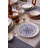Elegant 18-Piece Dinner Set, Blue & White Porcelain | Includes 6 Service Plates (9.8 x 9.8 x 1.2 in), 6 Plates (8.3 x 8.3 x 1.6 in), 6 Bowls (6.3 x 6.3 x 2.2 in / 13.5 fl oz) | Perfect for Family Dinners & Special Occasions, Durable & Stylish Design