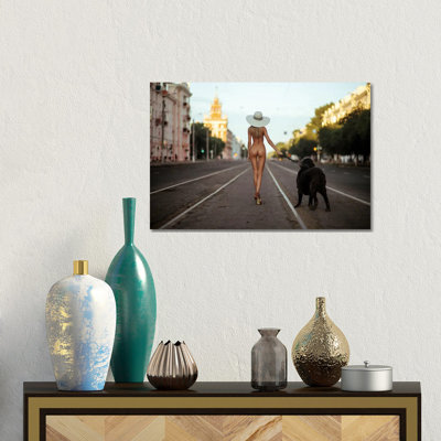 Lady With Her Dog- Gallery-Wrapped Canvas Giclée