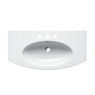 Catalano Velis 20.08'' Fireclay U-Shaped Bathroom Sink
