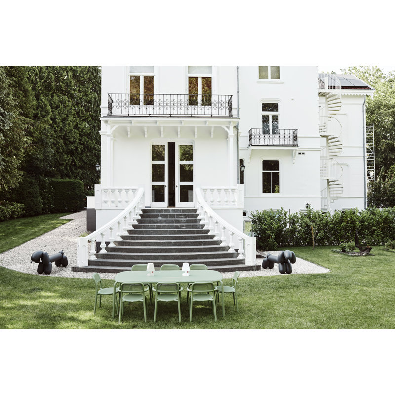 Toní Stacking Patio Dining Armchair, Mist Green