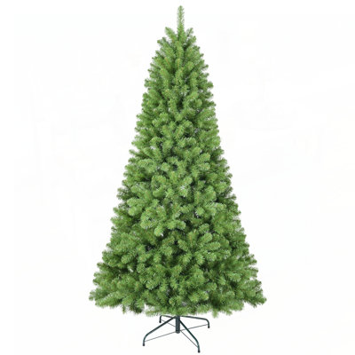 6ft Artificial Christmas Tree with 760 Tips, Memory Wire, and Hinged Design for Easy Setup and Indoor Holiday Decor