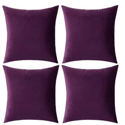 Housse et insert de coussin décoratif en velours 