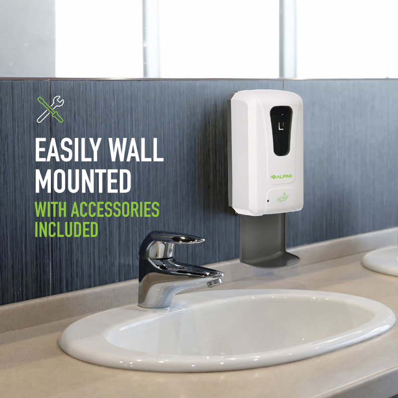 Wall Mount Automatic Gel Hand Soap Dispenser, White