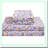 Retro Rainbow Butterfly Flower Bedding Set - Vintage Groovy Floral Boho Sheets with Deep Pocket Fitted Sheet & 2 Pillow Cases - Sun Moon Decor-115840920-115840919