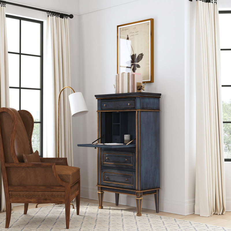 Chubbuck Armoire Desk, Blue