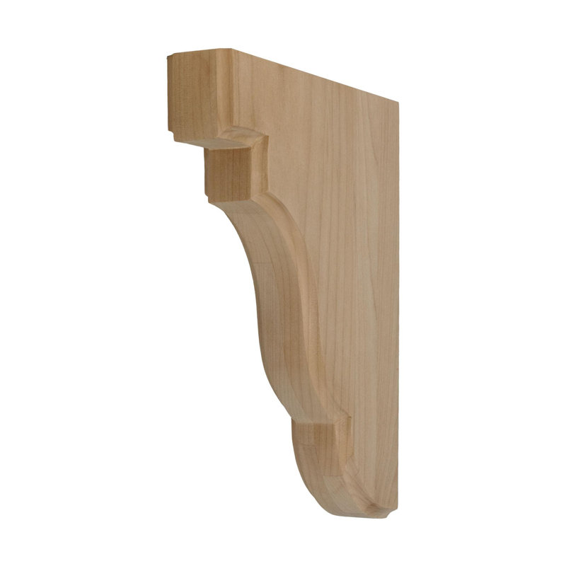 Aulne massif nord-américain non fini de 1 à 3 po x 11 po Corbel RWC815 Series