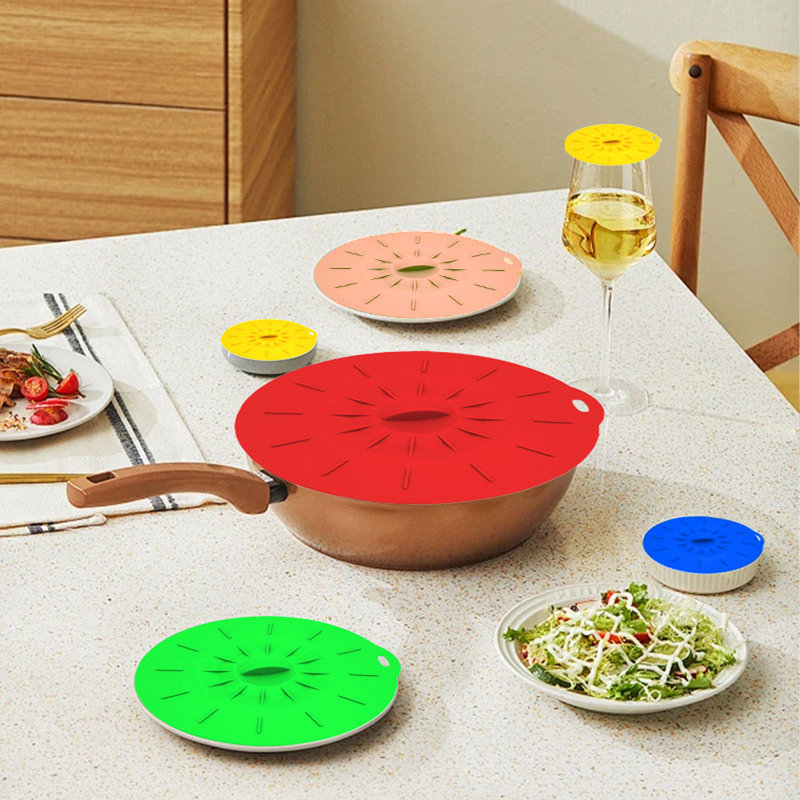 Silicone Lids 5 Pack 5 Sizes, Muticolor