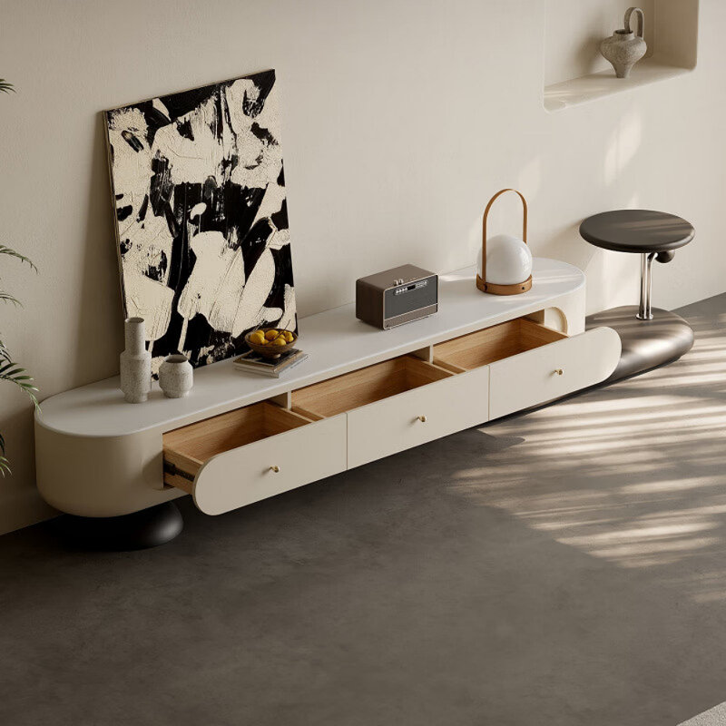 Meuble télé de style crème de luxe French Light