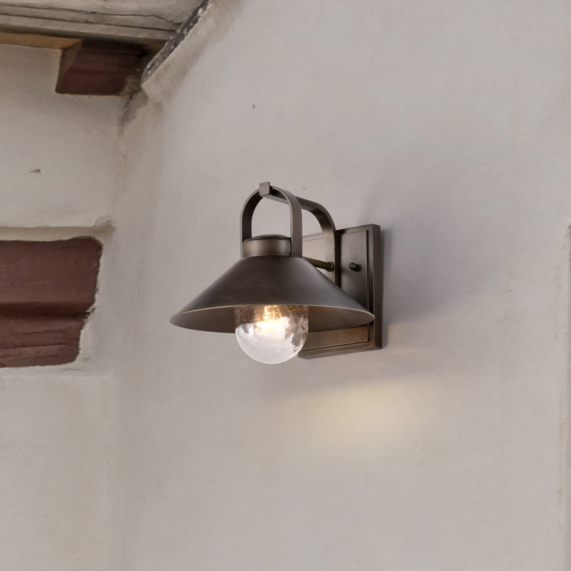 Andren Medium Outdoor Wall Light, Bronze, Bronze, 8.88'' H x 10'' W x 11'' D