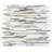 Silver Weave Random Strip Glass Mix 12-In X 12-In Glass Mosaic Wall Tile(1-Sq. Ft/ Piece)-118608152