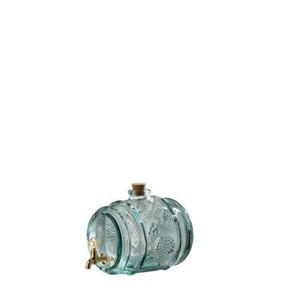 Koontz Barrel Glass Beverage Dispenser