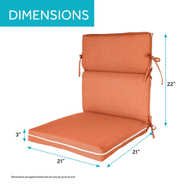 Wendin Indoor/Outdoor Seat Cushion Charlton Home Fabric: Linen