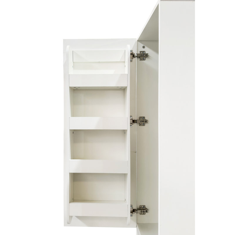 Armoire de rangement pour salle de bain étroite de 15,8 po de largeur
