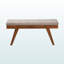 Banc de salle à manger rembourré en bois gris clair Ismail H 17,57 po x l 41,18 po x P 15,14 po Ismail