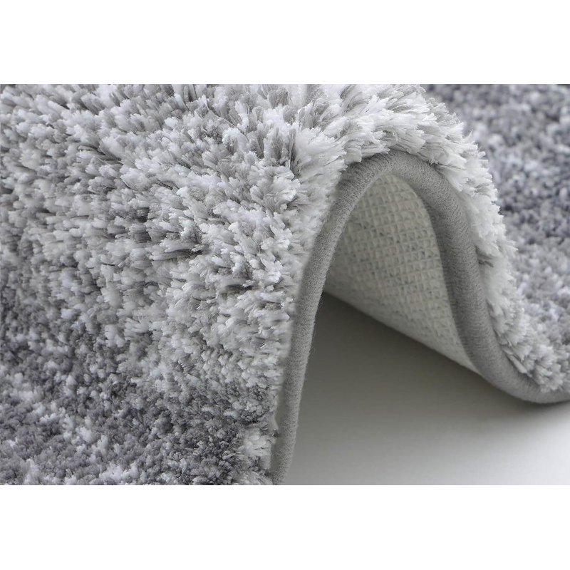 Microfiber Bath Mat, Non-Slipabsorbent Bathroom Mat, Grey, Single - 90cm L x 3cm W