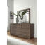 Wood Flat Wall Mirror