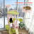 Large Cat Tower with Scratching Post & Board 74" Flower Cat Tree