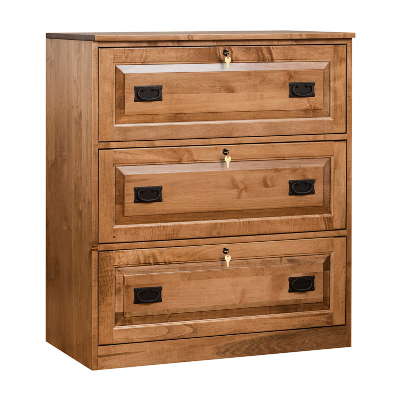 Classeur latéral 3 tiroirs Traditional, Brun