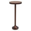 Table de bout ronde à petit piédestal COZAYH, mobilier de salon, espresso clair