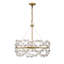 Lustre en laiton chaud 5 lumières Savoy House Camille