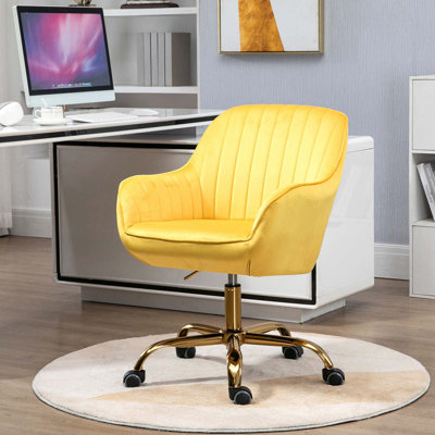 Chaise avec accoudoirs en velours Emery Camyra