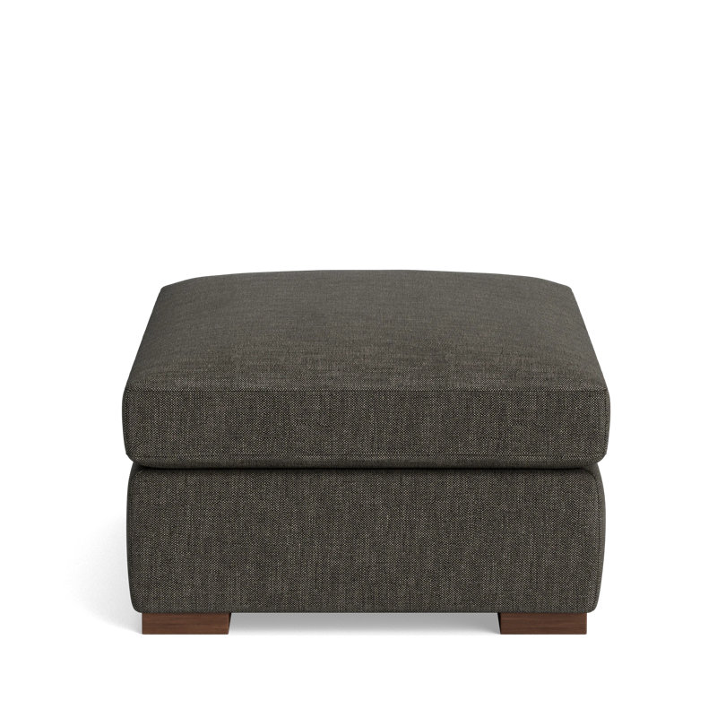 Lucca Ottoman, Performance Weave - Onyx
