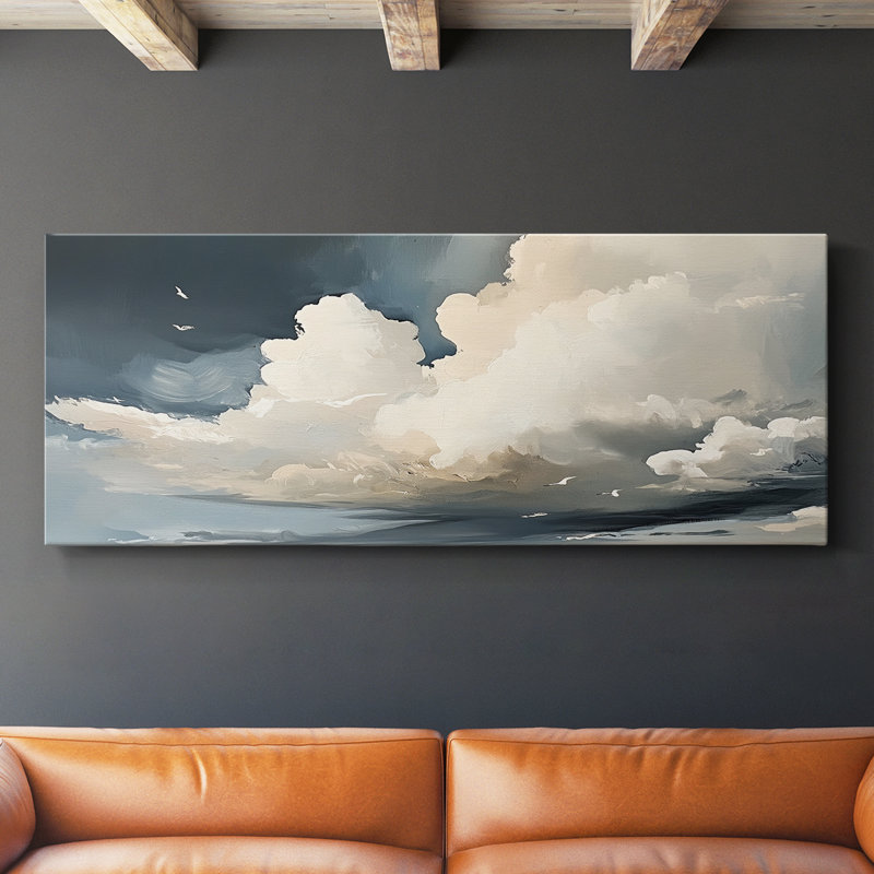 Série paysage - LXVI - Toile tendue avec châssis - Prêt à accrocher, H 12 po x l 30 po