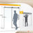 56-60 in. W x 76 in. H Single Sliding Frameless Shower Door with Clear Glass-117289453