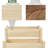 Raised Garden Bed, 2-Tier Wood Planter Stand Plant Grow Box, 34"X34"X28"-983378707