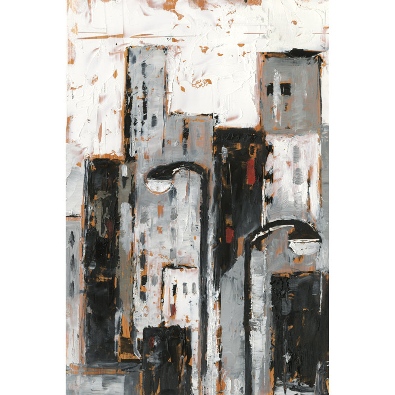 Illuminated City II by Ethan Harper - Wrapped Canvas Painting, 76cm H x 51cm W