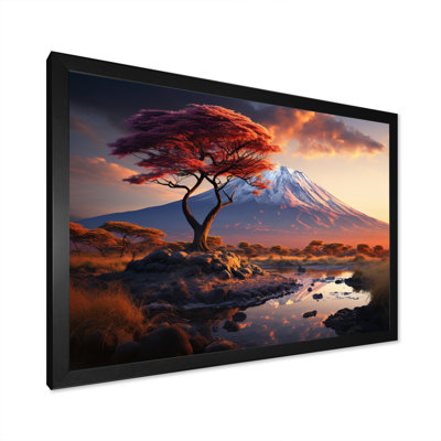 Paysage africain, mont Kilimandjaro II, sur toile