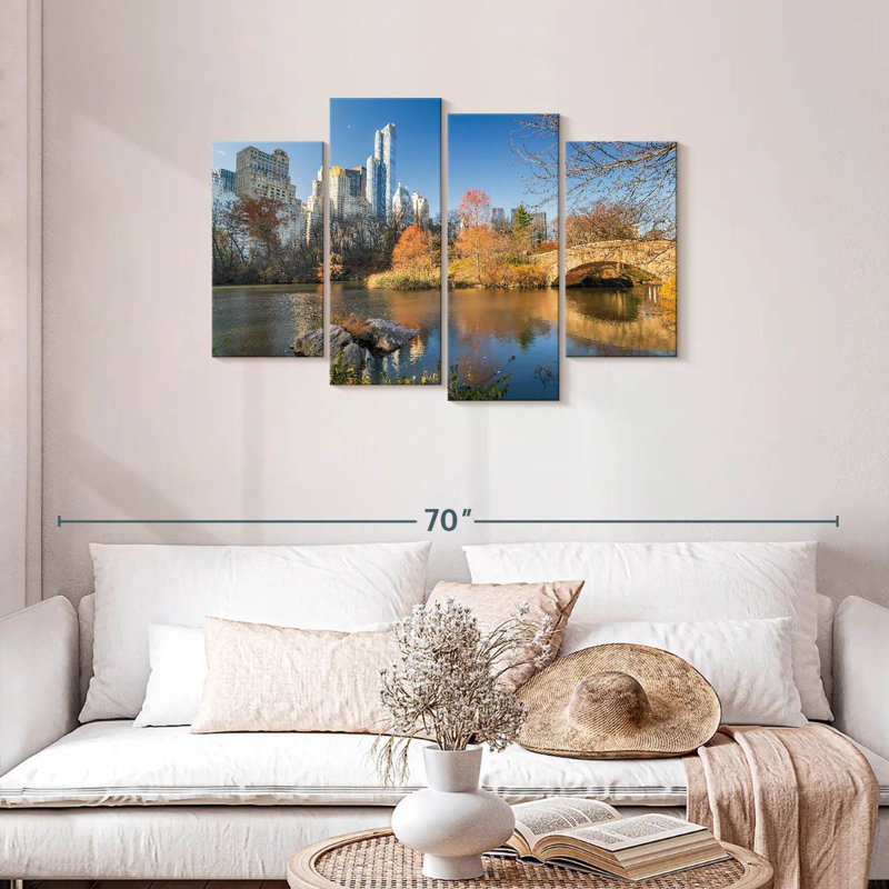 Nicci NYC Central Park Pond, H 27 po x l 43 po