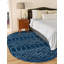 Tapis bleu marine / blanc Lenwood-1782931635