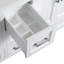 Powell 72 po L x 22 po P 4 portes et 4 tiroirs Meuble-lavabo autoportant avec évier double et Comptoir en Quartz blanc