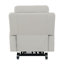 Fauteuil inclinable électrique Arshie, chauffage et massage, similicuir gris