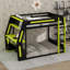 Lit superposé double avec bureau, lumière DEL et station de charge USB, structure de lit mezzanine en bois avec 2 tablettes de rangement-2134125294