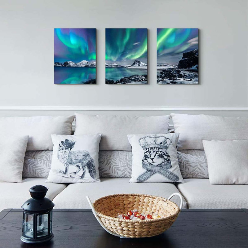 3 Piece Wrapped Canvas Print, 30 cm H x 40 cm W