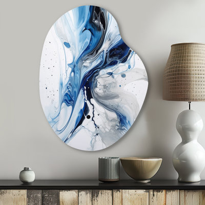 Chryel - Abstract Asymmetrical Metal Wall Art, Modern Irregular Shape Metal Art Print