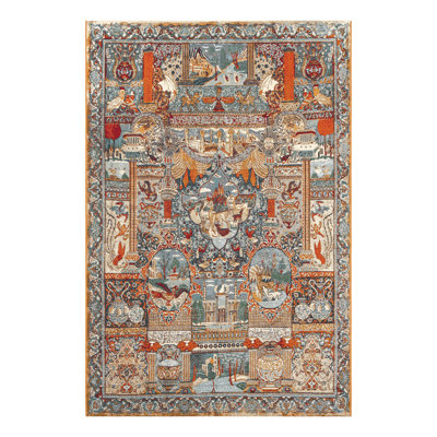 Indoor/Outdoor Traditional Area Rug