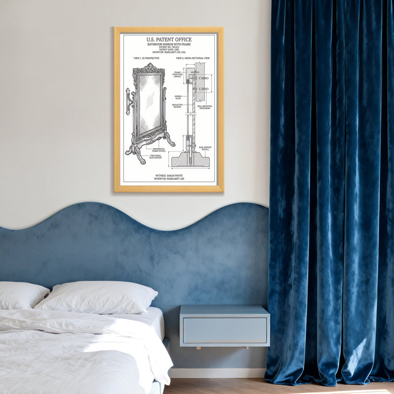 Bath & Laundry Ornamental Frame With Functional Base Support