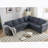 Sleeper Sofa: 2 - In - 1 Pull - Out 6 - Seater L - Shaped Sleeper Sectional Riveted Sofa Bed (104'')