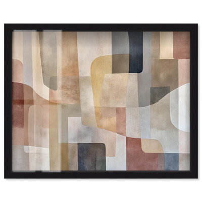 «Liminal Shapes III Shadowbox Print Midcentury» par Art Remedy