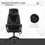 Fauteuil pivotant massant avec coussin lombaire, port USB, siège et appui-tête réglables